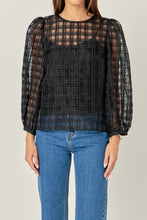 Load image into Gallery viewer, Holiday Plaid Organza Long Top with Camisole
