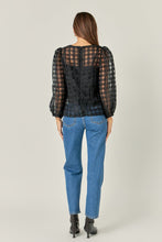 Load image into Gallery viewer, Holiday Plaid Organza Long Top with Camisole
