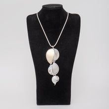 Load image into Gallery viewer, Falling Leaves Matte &amp; Polished Long Necklace
