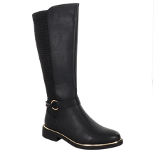 Load image into Gallery viewer, Sophisticated Style Rouged  Stretch Back Tall Regular Calf Boot - Margo by Taxi Footwear
