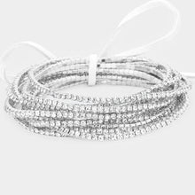 Load image into Gallery viewer, A Perfect 10 Stacking Crytsal Stretch Bracelets  -
