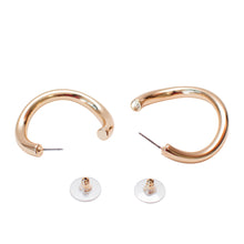 Load image into Gallery viewer, Hoops With A Twist Earrings
