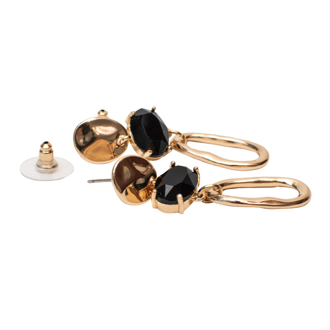 Oval Harmony crystal Dangle Earrings