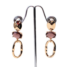 Load image into Gallery viewer, Oval Harmony crystal Dangle Earrings
