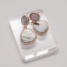 Load image into Gallery viewer, Shellstone Gold Drop Earrings
