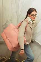 Load image into Gallery viewer, The Aubree 20" Nylon Zip Drop Bottom Frame Weekender By Max Studio
