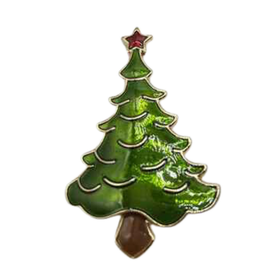 Oh Christmas Tree Enamel Magnetic Brooch