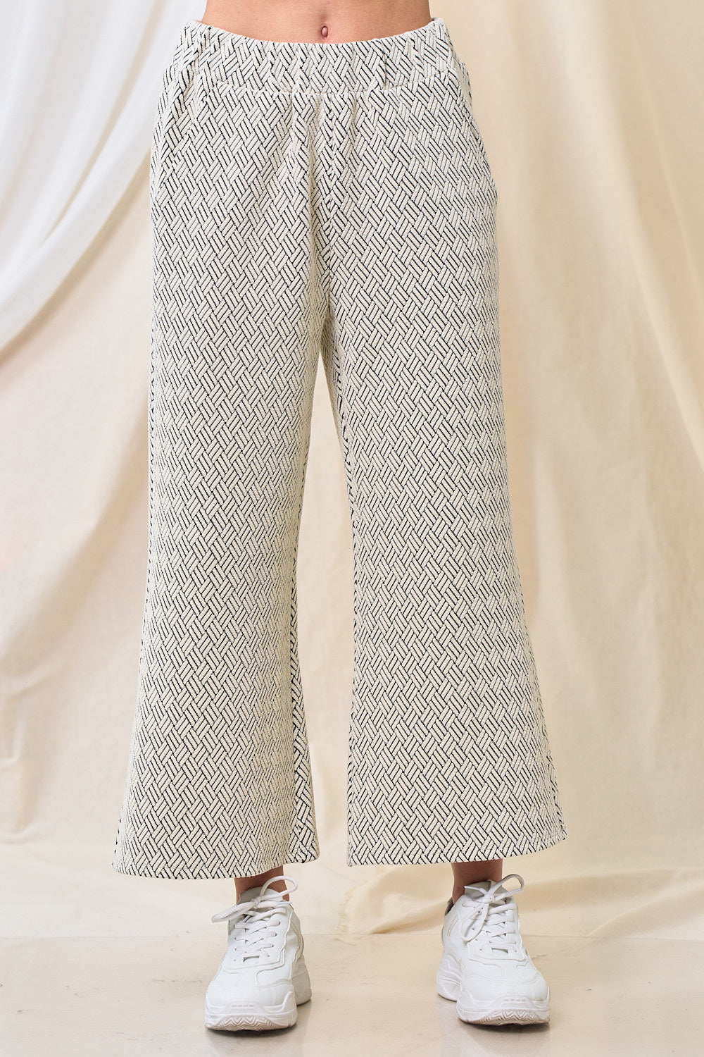 Oh! The Places We Will Go Travel in Comfort Crop Duo Tone Pants