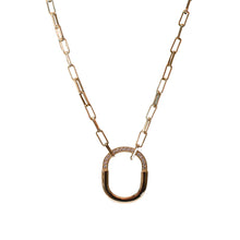 Load image into Gallery viewer, The Interlock on Style  CZ Necklace
