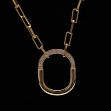 Load image into Gallery viewer, The Interlock on Style  CZ Necklace
