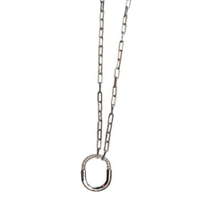 Load image into Gallery viewer, The Interlock on Style  CZ Necklace
