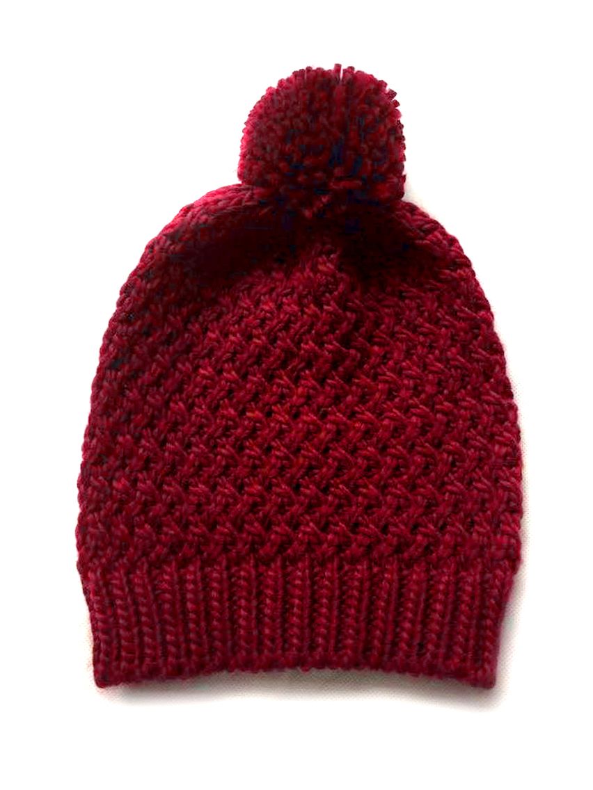 Zig Zag Knitted Beanie