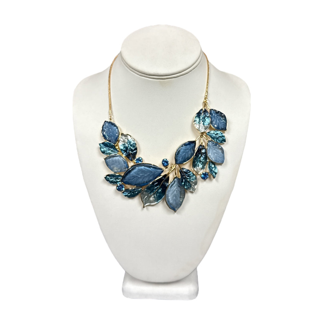 Layering Leaves Necklace & Earring Set