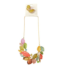 Load image into Gallery viewer, Layering Leaves Necklace &amp; Earring Set
