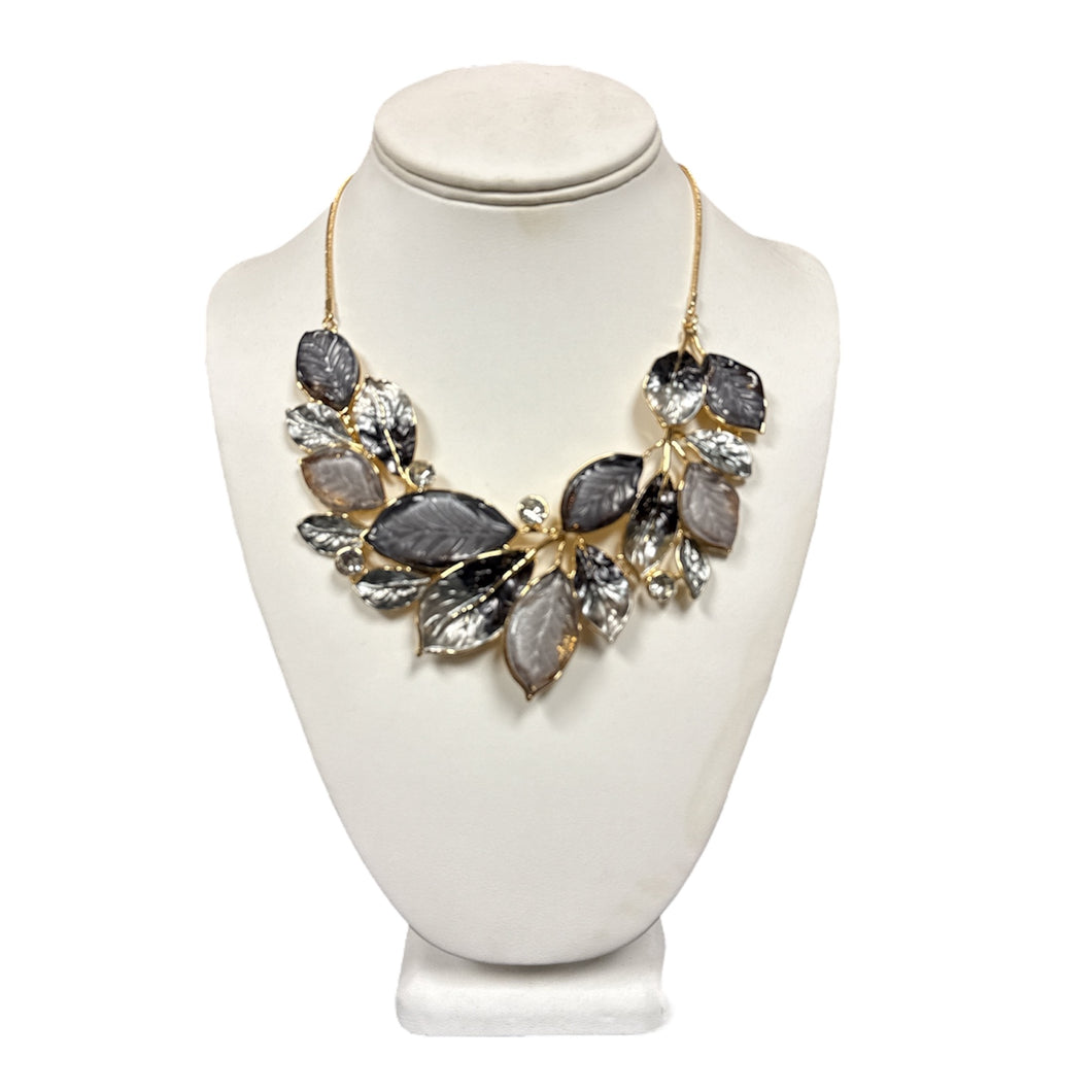 Layering Leaves Necklace & Earring Set