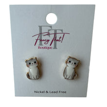 Load image into Gallery viewer, Pretty Little Kitty Earrings
