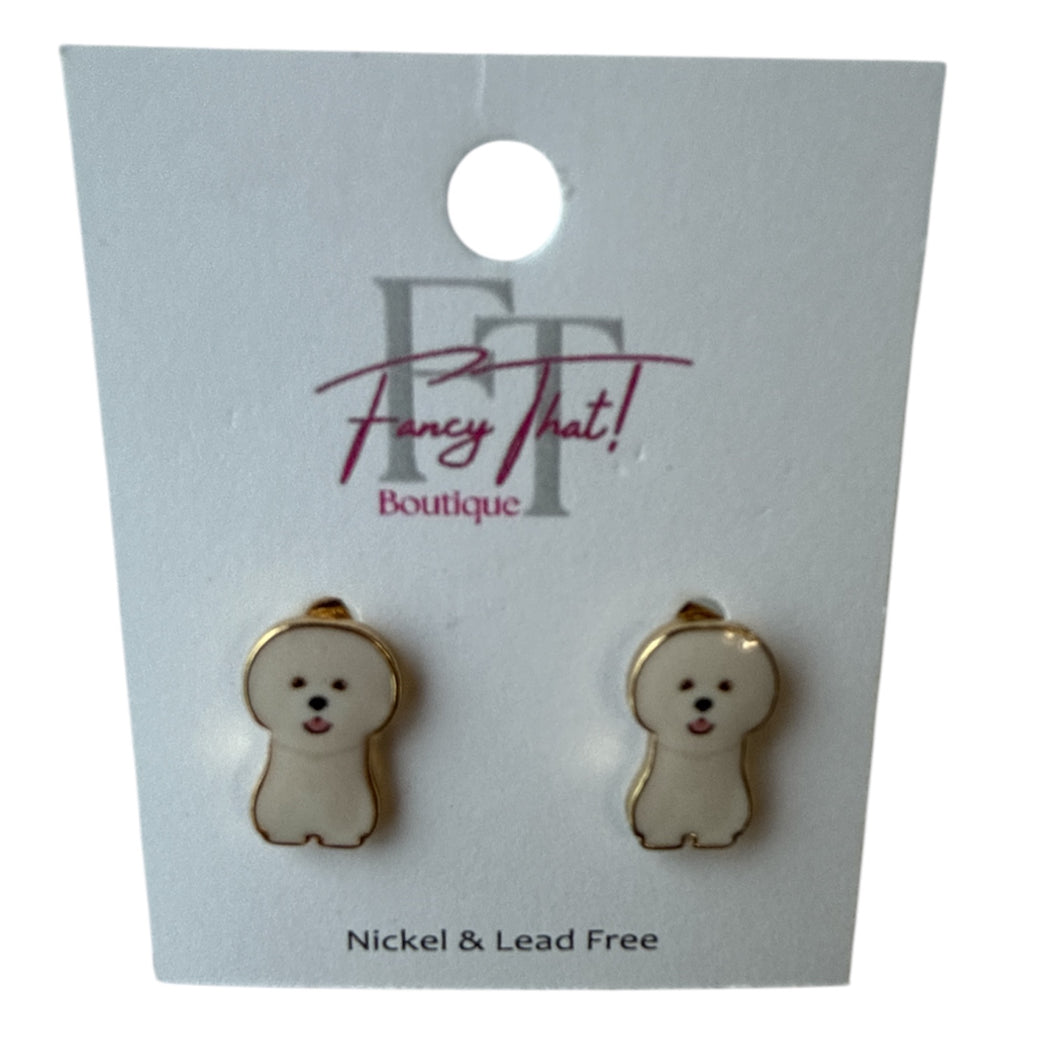 Cute Little Puppy Earrings