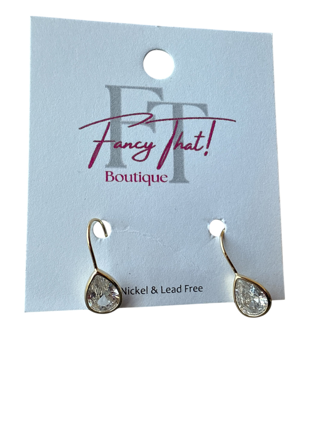 Elegant Teardrop Crystal Earrings