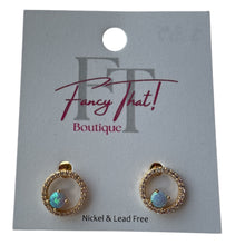 Load image into Gallery viewer, Glow of the Ocean Post Back Earrings
