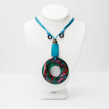 Load image into Gallery viewer, Into the Woods Acrylic Circle  Necklace
