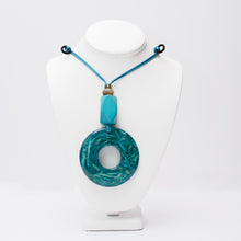 Load image into Gallery viewer, Into the Woods Acrylic Circle  Necklace
