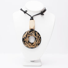 Load image into Gallery viewer, Into the Woods Acrylic Circle  Necklace
