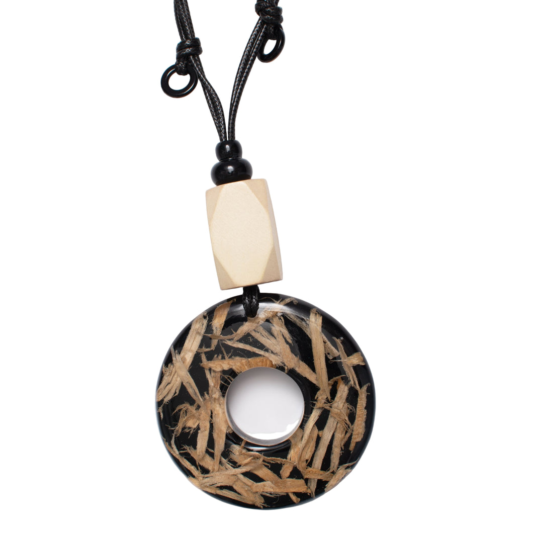 Into the Woods Acrylic Circle  Necklace