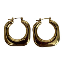 Load image into Gallery viewer, Square Chic Hoops
