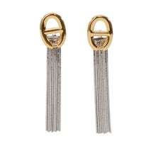 Load image into Gallery viewer, Sway To &amp; Fro Dangle Two Tone Earrings
