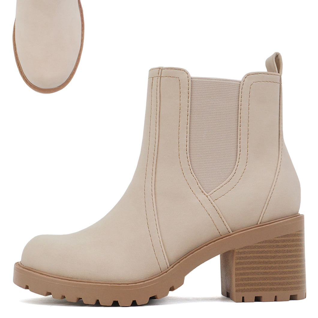 Did Your Boots Stop Workin' Lug Sole with Stack Heel Short Boot