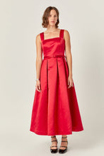 Load image into Gallery viewer, Lady In Red Sleeveless Midi Dress
