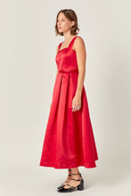 Load image into Gallery viewer, Lady In Red Sleeveless Midi Dress
