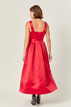 Load image into Gallery viewer, Lady In Red Sleeveless Midi Dress
