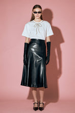 Load image into Gallery viewer, Absolutely Fabulous Black Vegan Leather Skirt
