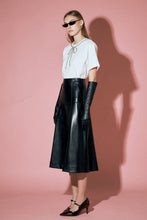 Load image into Gallery viewer, Absolutely Fabulous Black Vegan Leather Skirt
