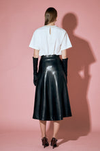 Load image into Gallery viewer, Absolutely Fabulous Black Vegan Leather Skirt
