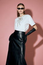 Load image into Gallery viewer, Absolutely Fabulous Black Vegan Leather Skirt
