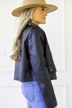 Load image into Gallery viewer, Perfect Persuasion Vegan Leather Jacket
