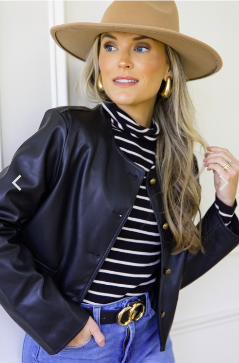 Perfect Persuasion Vegan Leather Jacket