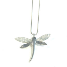 Load image into Gallery viewer, Textured Wings Dragonfly Long Necklace
