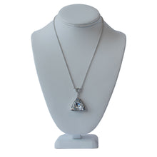 Load image into Gallery viewer, LV Swarovski Triangle Necklace
