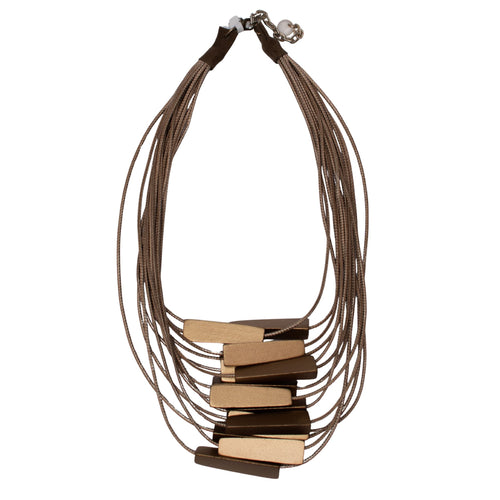 Triangular Prism Layers Necklace