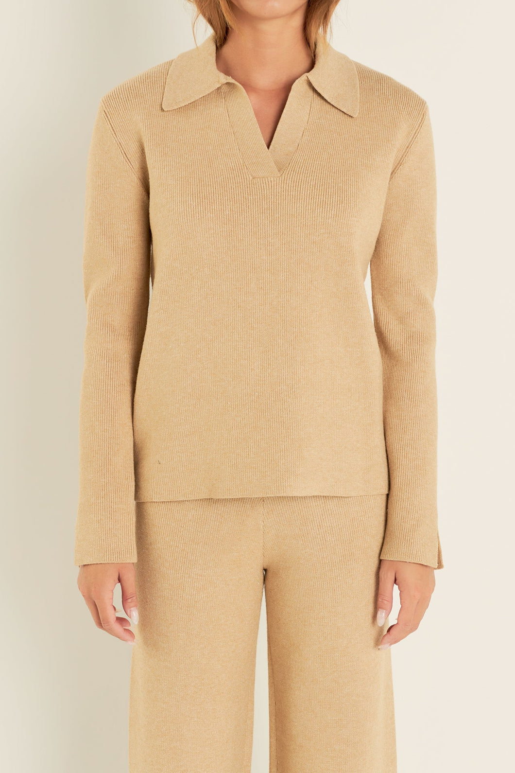 Layering Collared Knit Sweater