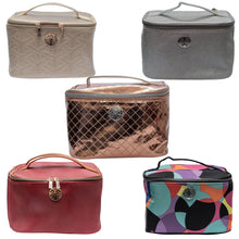 Load image into Gallery viewer, Train Case Cosmetic Bags - Rebecca &amp; Rifka
