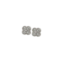 Load image into Gallery viewer, Floral Elegance CZ Stud Earrings
