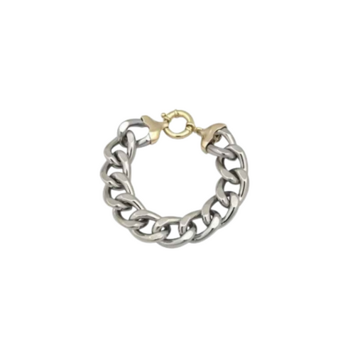 The Statement Link Bracelet with Cubic Zirconias