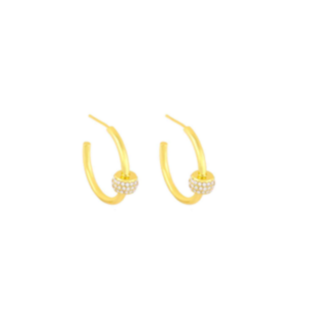 Straight To The Dance Floor Hoop Earrings