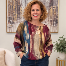 Load image into Gallery viewer, Fall Abstract Loose Knit Sweater
