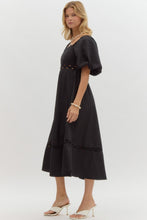 Load image into Gallery viewer, Central Park Escape Smocked Puffed Sleeve Dress
