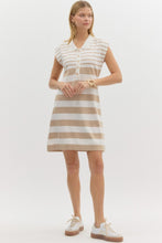 Load image into Gallery viewer, Summer Escapes Jersey Collared Dress
